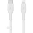 belkin boostcharge flex usb c cable with lightning connector 1m white photo