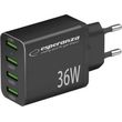 esperanza ezc107k quick power charger 36w 4x usb a qc 30 18w photo