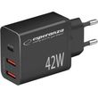 esperanza ezc106k quick power charger 42w usb c pd 30w 2x usb a 12w photo