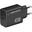 esperanza ezc108k quick power charger 45w usb c pd 45w photo