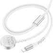 HOCO CW54 CHARGING CABLE APPLE WATCH SERIES + IPHONE/IPAD LIGHTNING WHITE