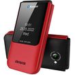 kinito aiwa slim bt clamshell flip style dual sim phone red fp 24rd photo