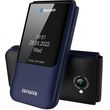 aiwa slim bt clamshell flip style dual sim phone blue fp 24bl photo