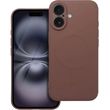 SILICONE MAG COVER CASE COMPATIBLE WITH MAGSAFE FOR IPHONE 16 BROWN