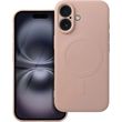 SILICONE MAG COVER CASE COMPATIBLE WITH MAGSAFE FOR IPHONE 16 PINK