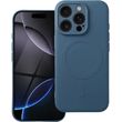 SILICONE MAG COVER CASE COMPATIBLE WITH MAGSAFE FOR IPHONE 16 PRO BLUE