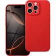 SILICONE MAG COVER CASE COMPATIBLE WITH MAGSAFE FOR IPHONE 16 PRO MAX RED
