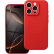 SILICONE MAG COVER CASE COMPATIBLE WITH MAGSAFE FOR IPHONE 16 PRO RED