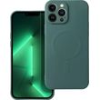 SILICONE MAG COVER CASE COMPATIBLE WITH MAGSAFE FOR SAMSUNG S25 PLUS DARK GREEN