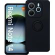 SILICONE RING CASE FOR XIAOMI REDMI NOTE 14 5G BLACK