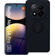 SILICONE RING CASE FOR XIAOMI REDMI NOTE 14 PRO 5G BLACK