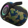 gembird portable bt party speaker with rgb led light effect camo spk bt led 05 cm photo