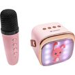 lamtech bt54 rgb kid karaoke speaker pink with mic hoppee lam980220 photo
