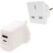 lamtech 2 in 1 eu uk charger usb qc30 type c with adapter 30w lam980794 photo