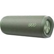 qcy sp7 green portable bluetooth speaker w stereo sound 40w mic for calls rgb light show photo