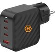 fortistis taxidioy hammer rapidcharge quad usb a 3xusb c pd 100w black photo