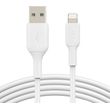belkin lightning lade sync cable 1m pvc white mfi certified photo