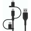 belkin boost charge univ cable 12m lightn micro usb c usb a photo