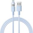 baseus display 2 12w 24a usb a to lightning cable 1m blue photo