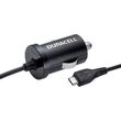car fast charger duracell with built in micro usb cable black photo