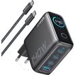 anker wall charger zolo 140w 5a 1x usb a 3x type c with type c cable black b2697gz1 photo