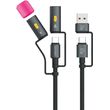 4SMARTS 4-IN-1 TYPE-C CABLE SET EXPLORER 60W 1M BLACK