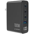 GEMBIRD UNIVERSAL 4-PORT 100W GAN USB FAST CHARGER LCD BLACK TA-UC-1A3C-PD100-01-BK