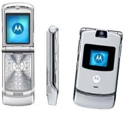 motorola v3 razr silver photo