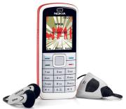 nokia 5070 red white photo