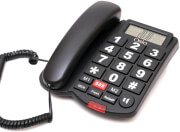 osio oswb 4760b cable telephone with big buttons speakerphone and sos black photo