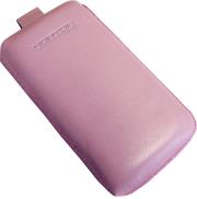 leather pouche aniline case pink gia nokia 3600 slide sony ericsson s500 photo