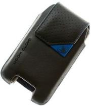 thiki leather vertical body glove rubber logo black blue universal photo