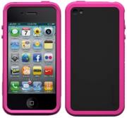 xtrememac tuffwrap accent iphone 4 pink black silicone photo