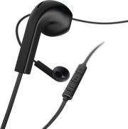 hama 184037 hama advance headphones earbuds microphone flat ribbon cable black photo