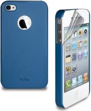 puro iphone 4 soft cover with screen protector blue ipc4softblue photo