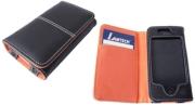 lamtech lam050202 leather case for iphone 4 4s black orange photo