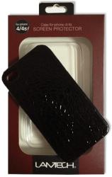 lamtech leather case for iphone 4 4s black photo