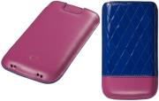 thiki leather trexta apple iphone 4 4s capi blue fuchsia photo