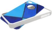 hard case bumper face apple iphone 4 4s dl style blue plastic photo