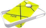 hard case bumper face apple iphone 4 4s grid style yellow plastic photo
