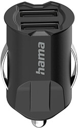 hama 200015 usb car charger 2 port 5v 105w black photo