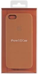 apple faceplate leather for iphone 5 5s mf041 brown photo