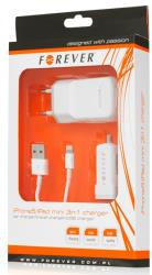 forever charger for iphone 5 6 7 8 x 3in1 new photo