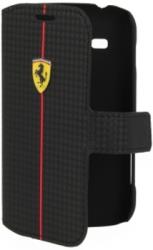 ferrari formula one carbon series book flip case for galaxy s duos s7562 black photo