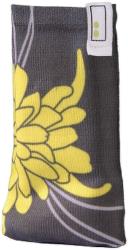 hama 91654 blossom mobile phone sock yellow universal photo