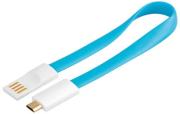 goobay 95906 magnet cable usb a plug to usb micro b plug blue photo