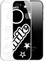 g cube a4 gpsm 4bl premium clear back shell for iphone 4 4s smile say cheese series photo