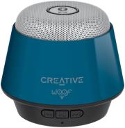 creative woof portable micro wireless speaker blue photo