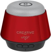 creative woof portable micro wireless speaker red photo