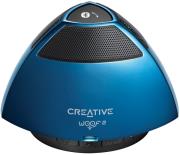 creative woof2 portable micro wireless speaker blue photo